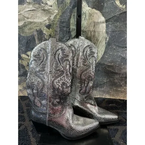 Free People x Jeffrey Campbell Dagget Western Boots Size  7 - Picture 3 of 4